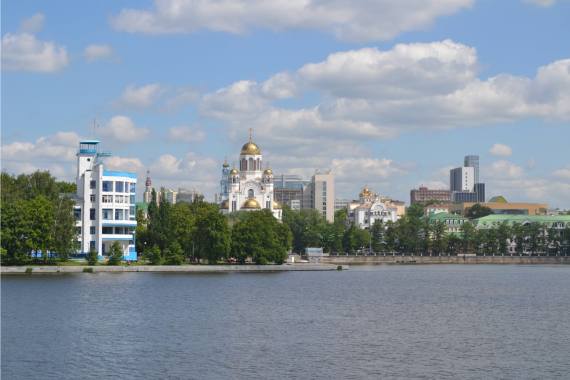 Плотина Городского пруда на реке Исеть